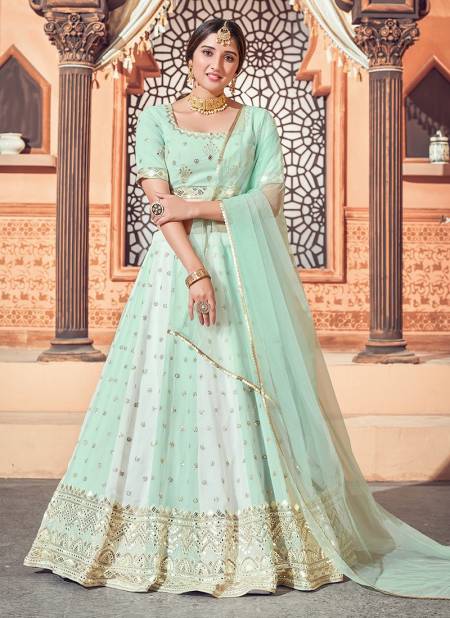 Pista Green BRIDESMAID VOL 12 Latest Exclusive Occasion Wear Georgette Thread With Sequence Embroidery Metalic Foil Work Lehenga Collection 1726